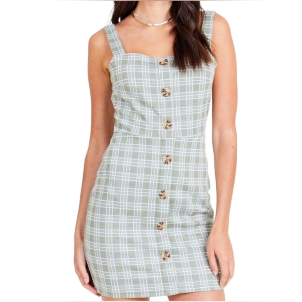 Altar’d State Kaitlin Dress - Olive - Large